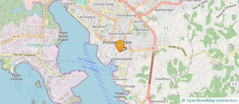 localisation de l'entreprise ALLO TELEVISION REPARATION SERVICE à POINTE-A-PITRE