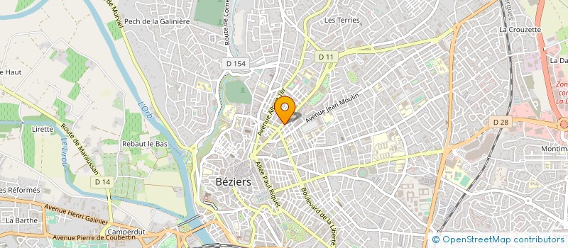 localisation de l'entreprise ALLO'THENTIC à BEZIERS