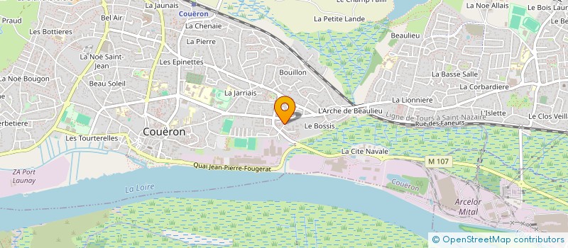 localisation de l'entreprise ALLO TRANS à COUERON