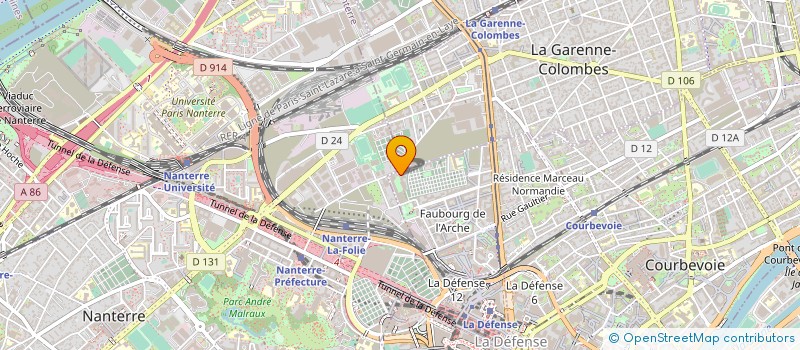 localisation de l'entreprise ALLO TRANSPORT NACKY à COURBEVOIE