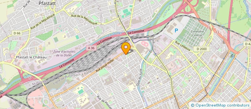 localisation de l'entreprise ALLO TROC SARL  MULHOUSE