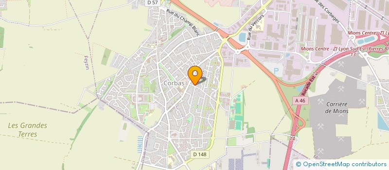 localisation de l'entreprise ALLO VTC à CORBAS