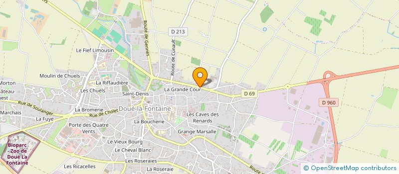 localisation de l'entreprise ALLOA  DOUE EN ANJOU