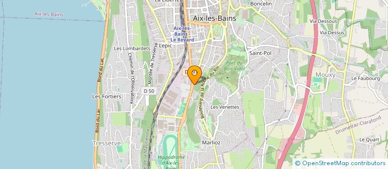 localisation de l'entreprise ALLOBROGE SERRURES à AIX-LES-BAINS