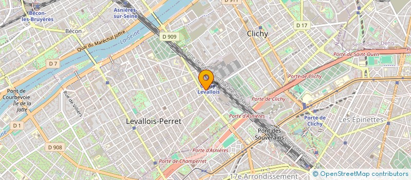 localisation de l'entreprise ALLODO  LEVALLOIS-PERRET