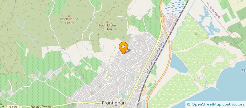 localisation de l'entreprise ALLOELEC à FRONTIGNAN