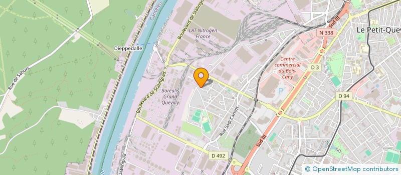 localisation de l'entreprise ALLOGROUPAGE !  LE GRAND-QUEVILLY