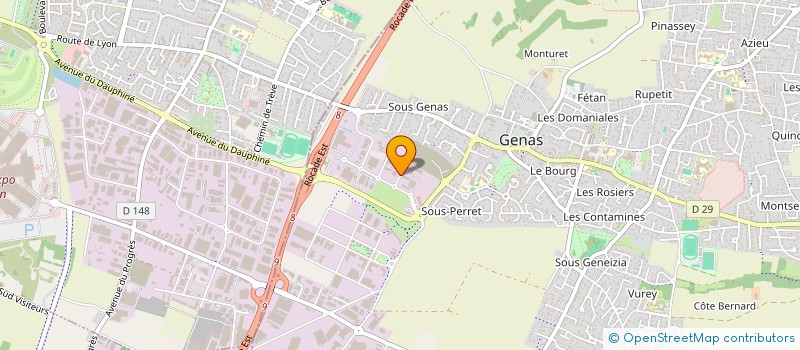 localisation de l'entreprise ALLOIN JEAN-MICHEL FACADES  GENAS