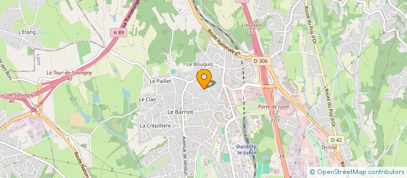 localisation de l'entreprise ALLOM à DARDILLY