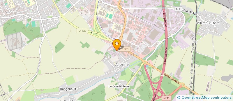 localisation de l'entreprise ALLONE SERVICES AUTOS  ALLONNE