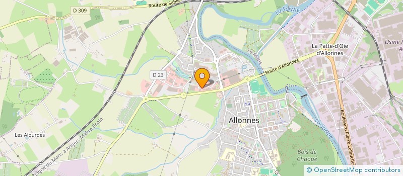 localisation de l'entreprise ALLONNEDIS à ALLONNES