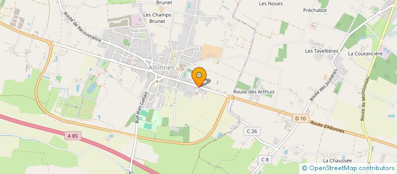 localisation de l'entreprise ALLONNES 2B à ALLONNES