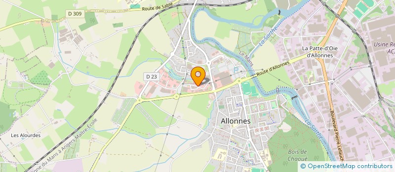 localisation de l'entreprise ALLONNES AMBULANCE  ALLONNES