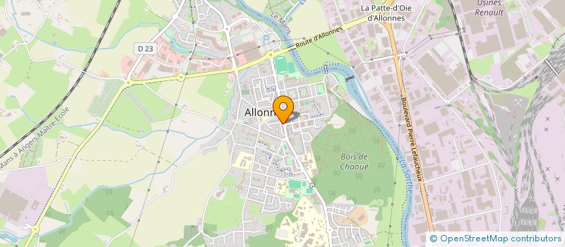 localisation de l'entreprise ALLONNES-ARNAGE ATHLETISME  ALLONNES