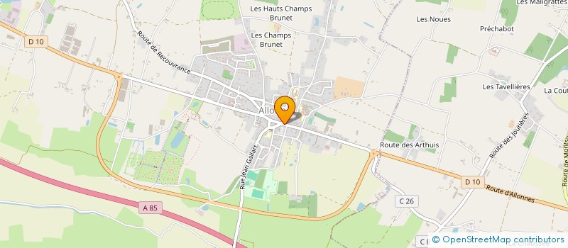 localisation de l'entreprise ALLONNES BOUQUINE à ALLONNES