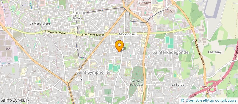 localisation de l'entreprise ALLONS ENSEMBLE à TOURS