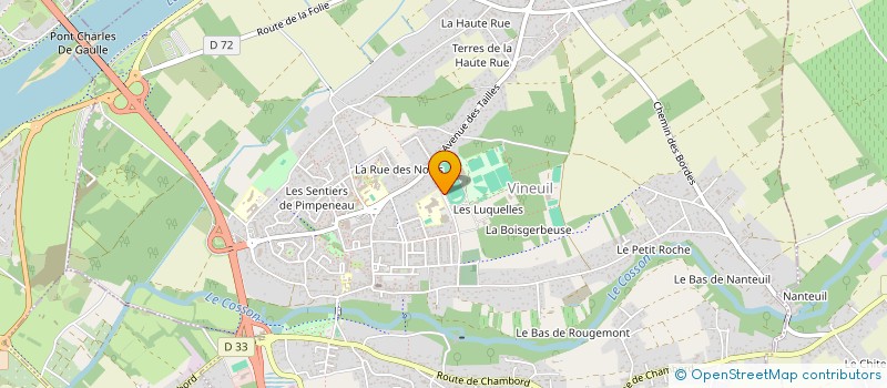 localisation de l'entreprise ALLONS PLUS HAUT à VINEUIL