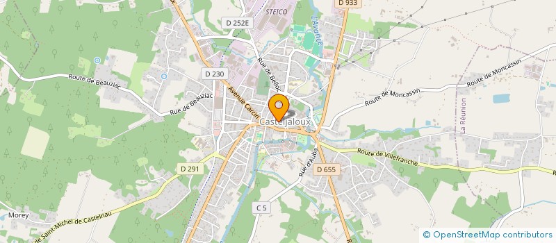 localisation de l'entreprise ALLONS VOIR NOTRE OPTICIEN à CASTELJALOUX