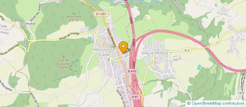 localisation de l'entreprise ALLONZIERDIS  ALLONZIER-LA-CAILLE