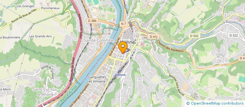 localisation de l'entreprise ALLOOBROGES BILLARD CLUB à VIENNE