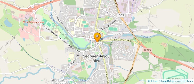 localisation de l'entreprise ALLOPTIC à SEGRE-EN-ANJOU BLEU