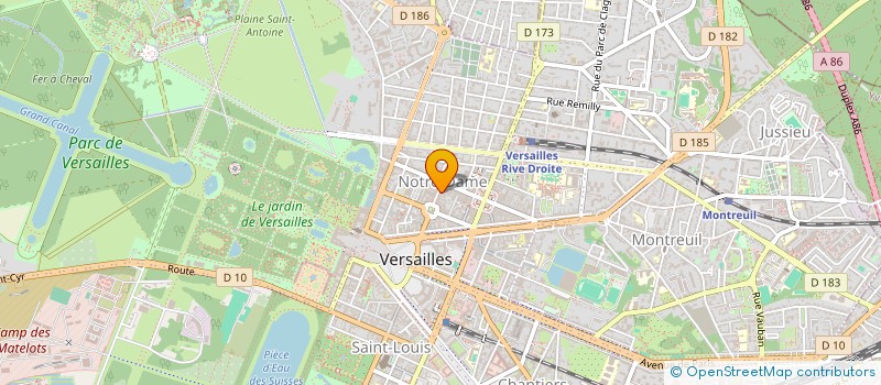 localisation de l'entreprise ALLORY BATIMENT à VERSAILLES
