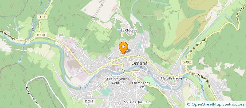 localisation de l'entreprise ALLOU RACHID à ORNANS