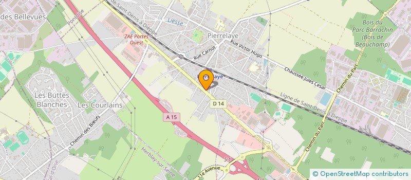 localisation de l'entreprise ALLOU SERVICES NETTOYAGE  PIERRELAYE