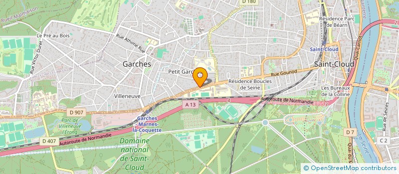 localisation de l'entreprise ALLOUANT à GARCHES