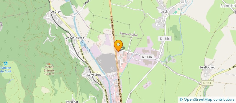 localisation de l'entreprise ALLOUARD TRAVAUX PUBLICS  LA MURE