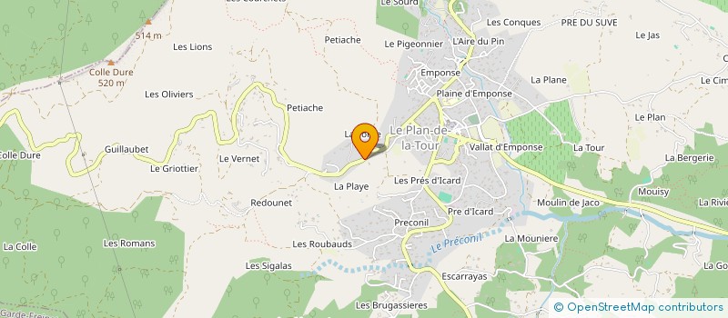 localisation de l'entreprise ALLOUER CONSEIL à LE PLAN-DE-LA-TOUR