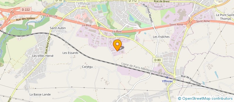localisation de l'entreprise ALLOUIS NORD ARMORIQUE à YFFINIAC