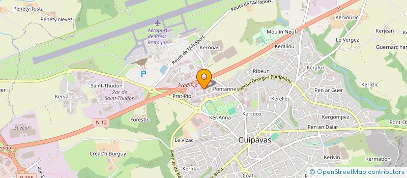 localisation de l'entreprise ALLRAY à GUIPAVAS