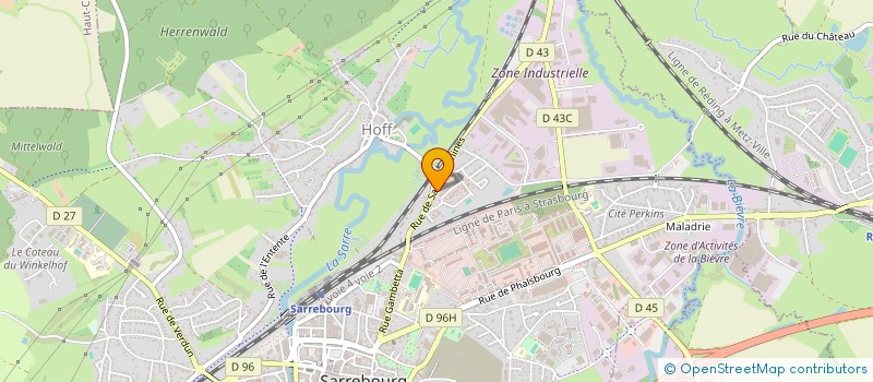 localisation de l'entreprise ALLROUNDER SARL à SARREBOURG