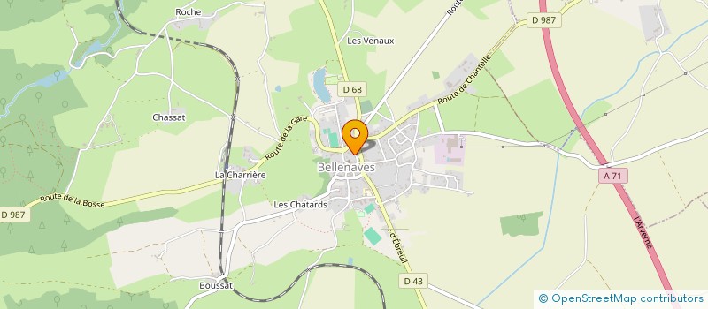 localisation de l'entreprise ALLSERVGEST à BELLENAVES