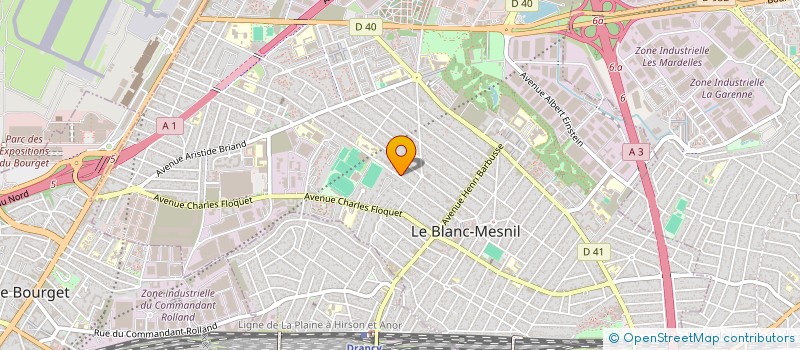 localisation de l'entreprise ALLSPORTS CORPORATION à LE BLANC-MESNIL