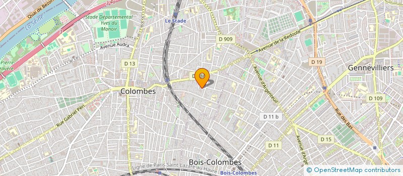 localisation de l'entreprise ALLSTAFF à COLOMBES