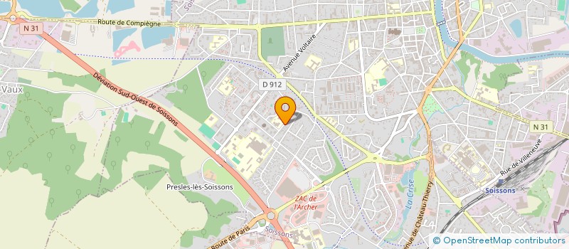 localisation de l'entreprise ALLTEC CONSULTING à SOISSONS