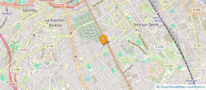 localisation de l'entreprise ALLTRAJET  IVRY-SUR-SEINE