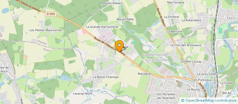 localisation de l'entreprise ALLU 2M  LA MEMBROLLE-SUR-CHOISILLE