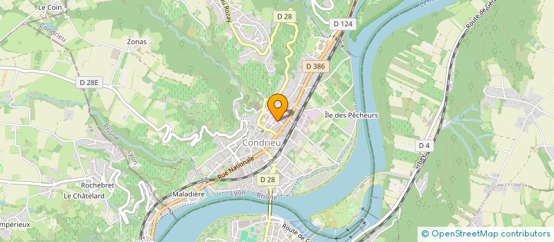 localisation de l'entreprise ALLU  CONDRIEU