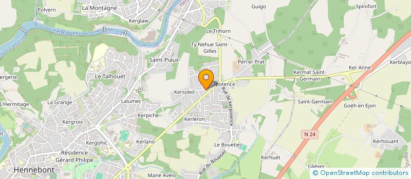 localisation de l'entreprise ALLUCEMACH  HENNEBONT