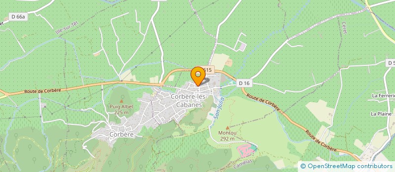 localisation de l'entreprise ALLURE  CORBERE-LES-CABANES