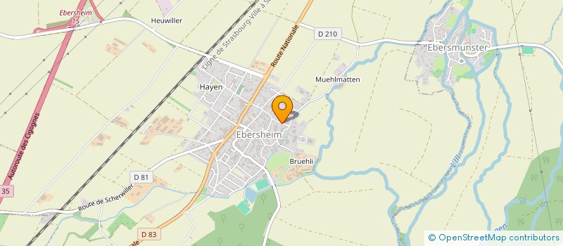 localisation de l'entreprise ALLURE COMMUNICATION  ORSCHWILLER