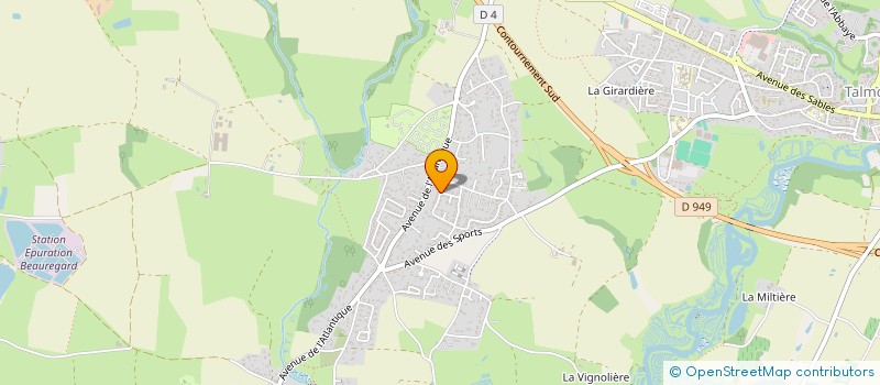 localisation de l'entreprise ALLURE CREATIVE  TALMONT-SAINT-HILAIRE