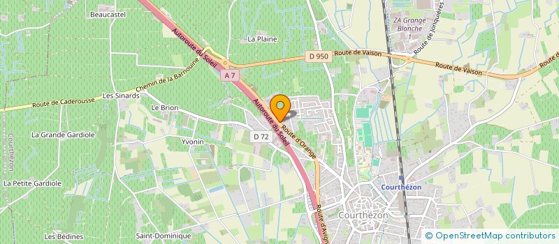 localisation de l'entreprise ALLURE EQUESTRE  COURTHEZON