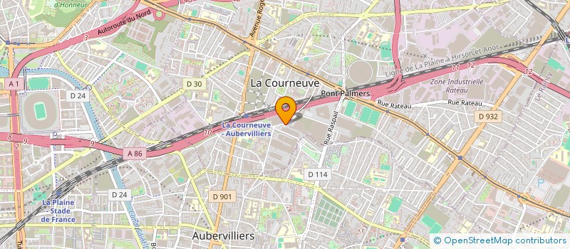 localisation de l'entreprise ALLURE SERVICES à LA COURNEUVE