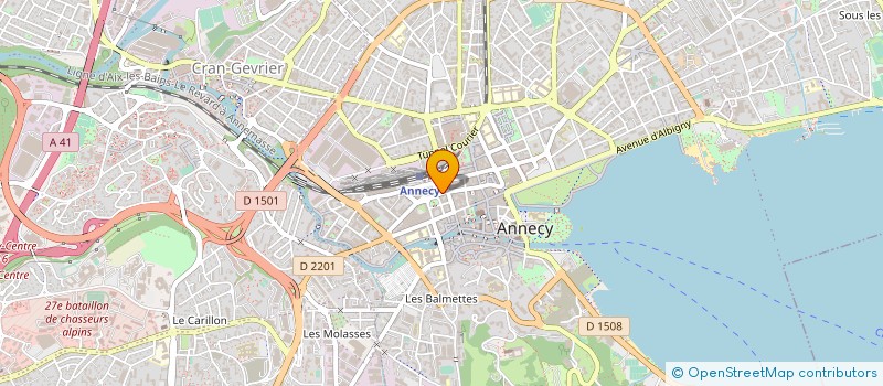 localisation de l'entreprise ALLURE SOFT DESIGN à ANNECY