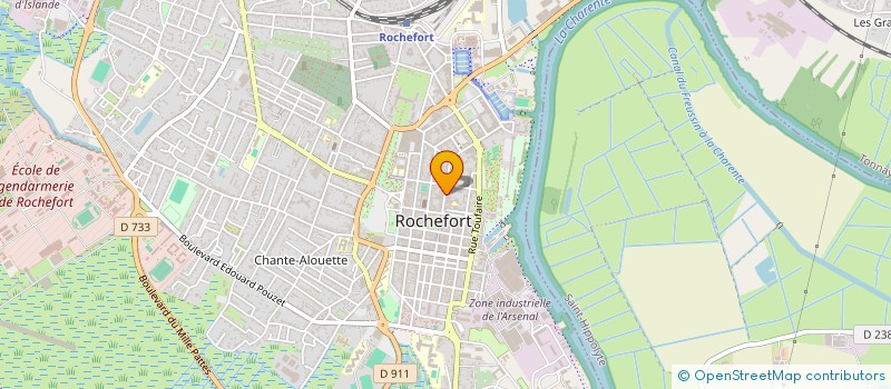localisation de l'entreprise ALLURES à ROCHEFORT