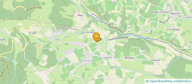 localisation de l'entreprise ALLUYACE  VINDRY-SUR-TURDINE